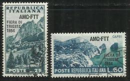 TRIESTE A 1953 AMG - FTT ITALIA ITALY OVERPRINTED VI FIERA 6TH FAIR SERIE COMPLETA COMPLETE SET USATO USED - Poste Exprèsse