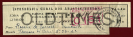 INTENDENCIA GERAL DOS ABASTECIMENTOS - CARTA DE RACIONAMENTO DE PAO - 1950 INVOICE - Portogallo