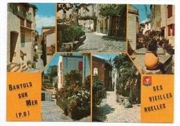 CP, 66, BANYULS-sur-MER, Les Vieilles Rues De La Haute Ville, Multivues, Ecrite, Ed : SL - Banyuls Sur Mer