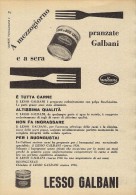 # CARNE GALBANI 1950s Advert Pubblicità Publicitè Publicidad Reklame Food Meat Viande Fleisch - Manifesti