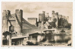 Conway Castle And Bridge, 1937 Postcard - Caernarvonshire