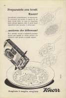 # BRODO KNORR UNILEVER Heilbronn Germany 1950s Advert Pubblicità Publicitè Reklame Food Broth Bouillon Broth Bruhe - Manifesti