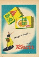 # BRODO KNORR UNILEVER Heilbronn Germany 1950s Advert Pubblicità Publicitè Reklame Food Broth Bouillon Broth Bruhe - Afiches