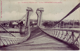 42 - LOIRE - Andrézieux Bouthéon - Inondations D'octobre 1907. Le Pont D'Andrézieux (rive Gauche) - - Andrézieux-Bouthéon