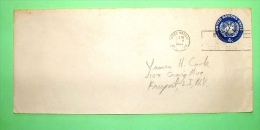 United Nations New York (USA) 1959 Stamped Enveloppe To Freeport - 4c - Emblem - Lettres & Documents