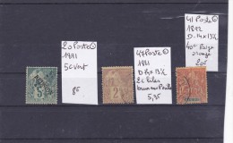 TIMBRE DE LA REUNION LOT OBLITEREES Nr 20-41-47 COTE 33.35€ - Used Stamps