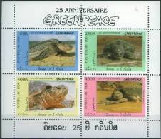 LAOS 1996, Turtle, Greenpace, Michel 1547-50, MNH 16895 - Schildpadden