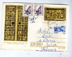 Lettre , POLSKA , Pologne , 3 Timbres Dont  Entier Postal - Cartas & Documentos