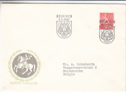 Crustacés - Homard - Finlande - Lettre De 1967 - Oblitération Oulainen - Brieven En Documenten