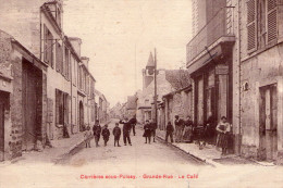 Carrières-sous-Poissy..très Animée..Grande Rue..le Café - Carrieres Sous Poissy