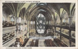 B77451 Notre Dame Church Interior  Quebec Canada Scan Front/back Image - Québec – Les Portes