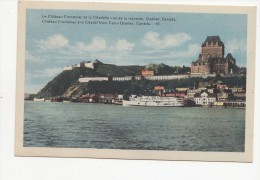 B77605 Le Chateau Frontenac Et La Citadelle Quebec  Canada Scan Front/back Image - Québec – Les Portes