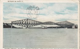 B77648 Le Pont De Quebec  Canada Scan Front/back Image - Québec – Les Portes