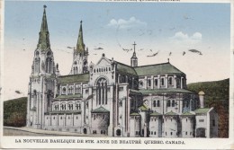 B77683 Quebec La Nouvelle Basilique De Ste Anne De  Canada Scan Front/back Image - Québec – Les Portes