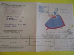 Quittance D´électricité/ Compagnie Parisienne De Distribution D´Electricité/Four électrique/ 1933  GEF11 - Electricité & Gaz