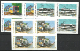 BELGIE 3772/3774 ONGET. BLOC DE 4 TRAM Xx  ( COB ) COTE : 120 EURO - Autres & Non Classés