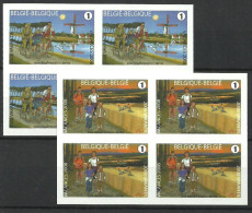 BELGIE 3790/3791 ONGET.  BLOC DE 4  Xx  ( COB ) COTE : 80 EURO - Other & Unclassified