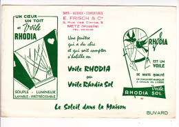Buvard Voile RHODIA Rideaux Tampon FRISCH Magasin à METZ - Textile & Clothing