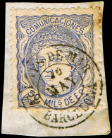 BARCELONA - EDI O 107 - MAT. FECH. \"ARENYS DE MAR\ - Used Stamps