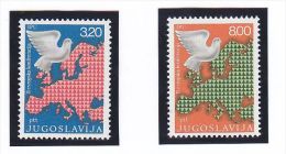 Jugoslawien   MiNr.  1585 - 1586    Siehe Bilder   **   1975 -  2 Scan - Unused Stamps