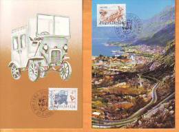 Yugoslavia 1983 Y Official Max C. Postal History Montenegro Mi No 1989-90 Postmark Beograd 27.05. - Maximumkaarten