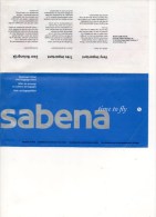 Sabena Vliegtuigbiljet  Passenger Ticket 1997 Biljet Brussel Lissabon Brussels Lisbon  Vliegtuig Avion Airplane Flugzeug - Biglietti