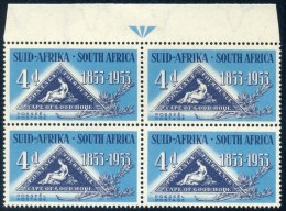 South Africa 1953. 4d ARROW BLOCK (UHB 120Cd), SACC 144**, SG 145**. - Neufs