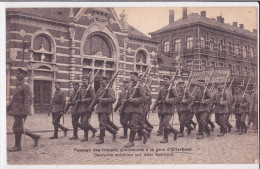 ETTERBEEK : Passage Des Troupes Allemands àla Gare - Etterbeek