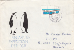 GERMAN EXPEDITION IN ANTACTICA, PENGUINS, SPECIAL COVER, 1989, GERMANY - Spedizioni Antartiche