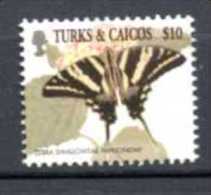 TURKS   2001  . Yvert 1496   Butterfly   Papillon - Turcas Y Caicos