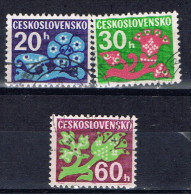 CSR+ Tschechoslowakei 1971 Mi 93-95 Ornamente - Portomarken