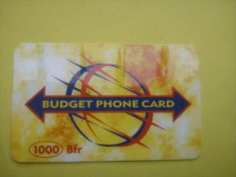 Budget Phonecard 1000BEF Used Rare - GSM-Kaarten, Herlaadbaar & Voorafbetaald