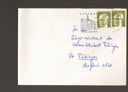 BRD Brief Von 1975 Mit 2 Wertstempelausschnitten Der Ganzsache P 101 Bedarf - Cartoline - Usati