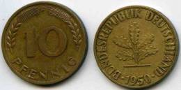 Allemagne Germany 10 Pfennig 1950 F J 383 KM 108 - 10 Pfennig