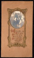 SANTINO - IMAGE PIEUSE - LITHO RELIEF DORE + PHOTO SUR PAPIER CELLULOID  * L´ECHARISTIE * RARE ! - Devotion Images