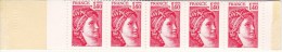 FRANCE CA2102-C3 De 10 Timbres Rouges Sabine De Gandon à 1,40 F (voir Scan) - Modernos : 1959-…