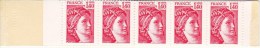 FRANCE CA2102-C3 De 10 Timbres Rouges Sabine De Gandon à 1,40 F (voir Scan) - Modernes : 1959-...