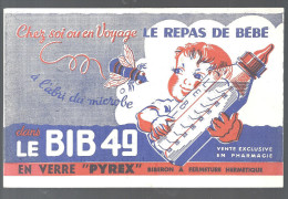 Buvard. Le BIB 49 Chez Soi Ou En Voyage Le Repas De Bébé Dans Le BIB 49 - Produits Laitiers