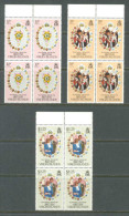 1981 BRITISH VIRGIN ISLANDS ROYAL WEDDING OF PRINCE CHARLES & LADY DIANA MICHEL: 408-410 BLOCK OF 4 MNH ** - British Virgin Islands