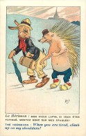 Ref 900- Illustrateur Mich - Le Herisson Et Le Lapin Humanisés   - Carte Bon Etat  - - Mich