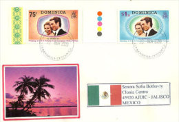 Belle Lettre Postée A ROSEAU (capitale) Vers  Mexique, Deux Photos - Dominica (1978-...)