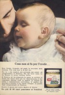 # DAVID PLASMON  BABY FOOD 1950s Advert Pubblicità Publicitè Reklame Homogenized Cream - Afiches