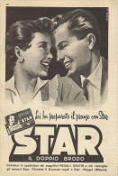 # DOPPIO BRODO STAR Muggiò Gallina Blanca 1950s Advert Pubblicità Publicitè Reklame Food Broth Bouillon Broth Bruhe - Affiches