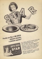 # DOPPIO BRODO STAR Muggiò Gallina Blanca 1950s Advert Pubblicità Publicitè Reklame Food Broth Bouillon Broth Bruhe - Affiches