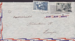 A.O.F. Afrique Occidentale Francaise Airmail 1951 Cover Lettre To Denmark - Briefe U. Dokumente