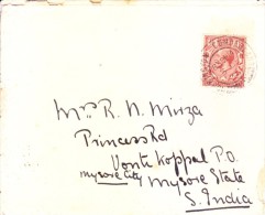 Great Britain 1936 Commercial Cover Booked From Workington Cumberland To Vontikoppal, India Via Meroara - Storia Postale