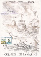 A27 - Carte Souvenir Cob 2276 Avec Vignette Gardez La Mer Propre - La Mer - Journée De La Marine -Cachet De E. Poullet - - Herdenkingskaarten - Gezamelijke Uitgaven [HK]