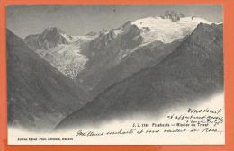 EGG813, Le Glacier Du Trient, Près De Finhaut, 1748, Trou De Punaise, Circulée 1907 - Finhaut