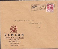 Denmark SAMSON Kunst- & Kleinsmedie Landlystvej, Hvidovre Cachet KØBENHAVN 1970 Slogan Cover Brief - Lettres & Documents