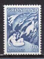 (SA0559) GREENLAND, 1957 (Eskimo Legend "The Mother Of The Sea"). Mi # 39. MNH** Stamp - Ungebraucht